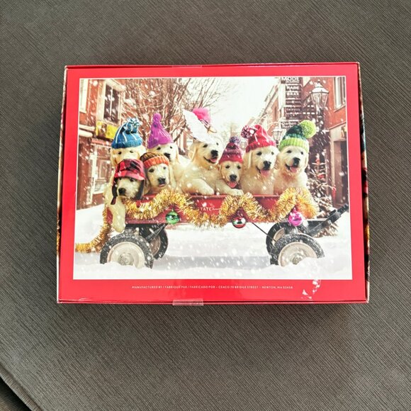 ♦️4/$25 NEW Avanti Christmas Dogs 550 Piece Puzzle - Picture 2 of 2